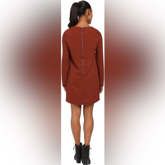 Prana Dress Women's Size Small Pomegranate Rust Long Sleeve Lightweight Cece - Picture 11 of 13